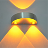 Demi-cercle 3W LED Applique Murale En Aluminium Up Down Appliques Murales pour Chambre Chevet Couloir Salon