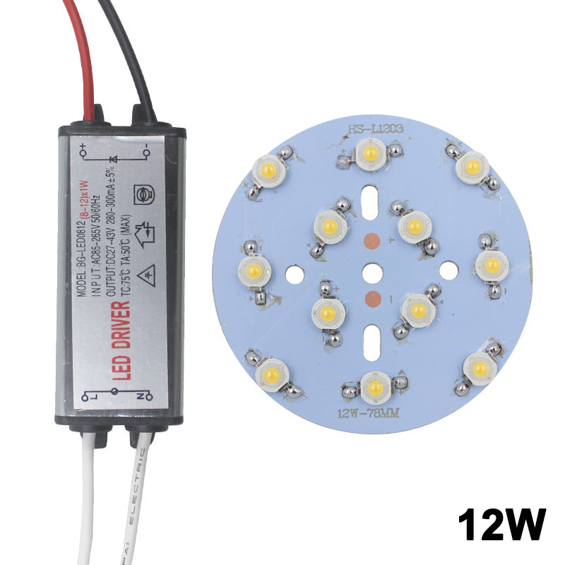 Lampe à ampoule haute puissance 3W avec transformateur d'éclairage de conducteur d'adaptateur de conducteur de LED 280-300mA