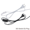 Câble de ligne 303/304/317/301 cordon d'alimentation gradateur/interrupteur à Double bouton fil de prise ue pour ampoule LED/lampe de bureau luminaire USA