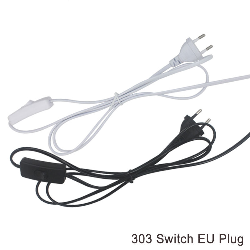 Câble de ligne 303/304/317/301 cordon d'alimentation gradateur/interrupteur à Double bouton fil de prise ue pour ampoule LED/lampe de bureau luminaire USA