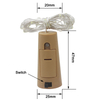Nouveauté 2M 20leds LED cuivre fée veilleuse étanche guirlande lampe pour jardin noël fête de mariage décoration éclairage