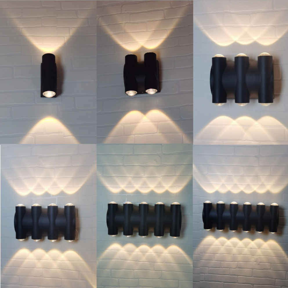 Applique murale moderne lumières 12W LED chambre appliques murales en aluminium lampes d'éclairage pour salon chambre couloir
