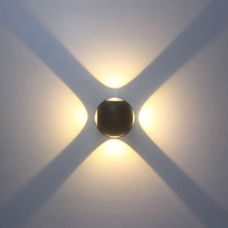 NOUVELLE Arrivée Boule Lumières Extérieure Vers Le Bas Lumière Multicolore Lumières Mur Externe Lampes Luminaire LED Wandlamp LED Mur Lampes