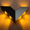 6W moderne Triangle maison applique murale Simple V forme aluminium pour la décoration d'éclairage à la maison