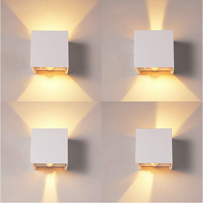 Cube Motion Sensor Haute Qualité LED Applique Murale 12W Blanc Réglable Extérieure IP65 Étanche Pour Intérieur Salon