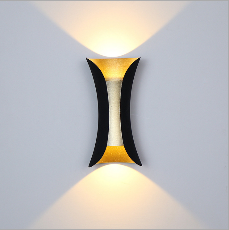 Applique murale de jardin IP65 applique murale LED étanche extérieure 10W AC 110V 220V éclairage haut et bas blanc et couleur ambiance apparaissent