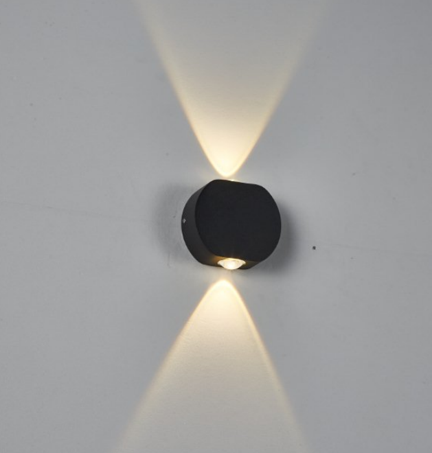 Applique murale LED extérieure 4W haut et bas en aluminium applique murale jardin LED