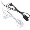 Dimmable 1.8 m ue/US prise lumière commutation ronde interrupteur cordon fil câble prise puissance pour lampes à LED abat-jour papier lumières étoiles lampes