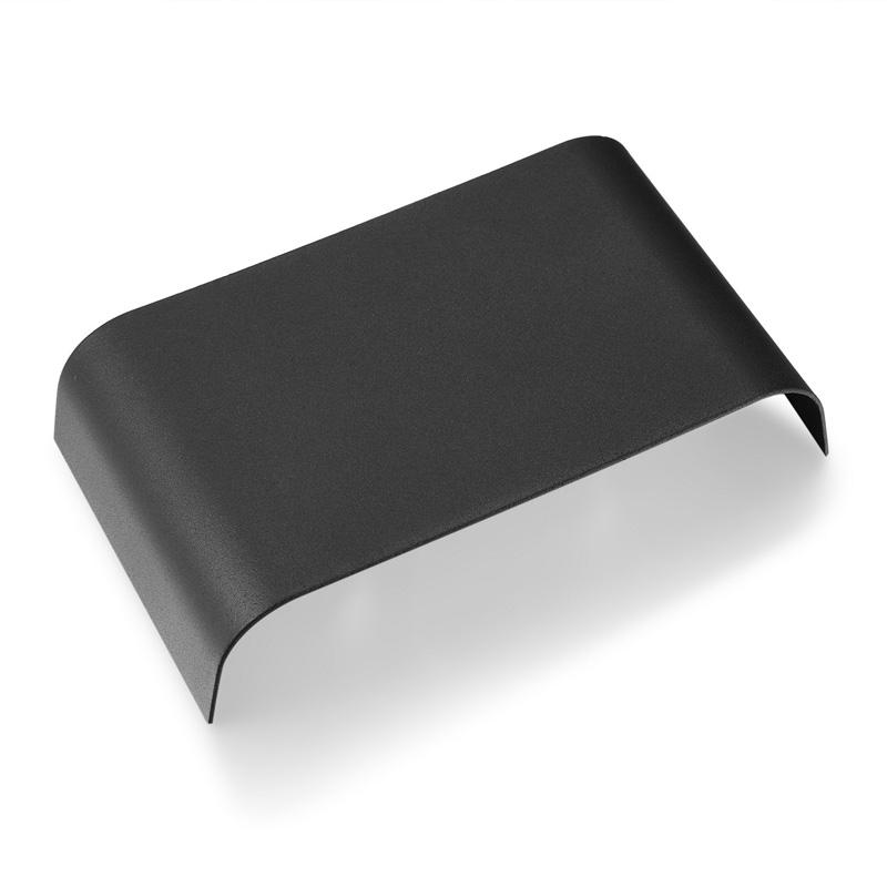 Nouveau moderne LED lampe en aluminium lampe de chevet applique chambre salle de bain miroir lumière longue onde noir et blanc Shell