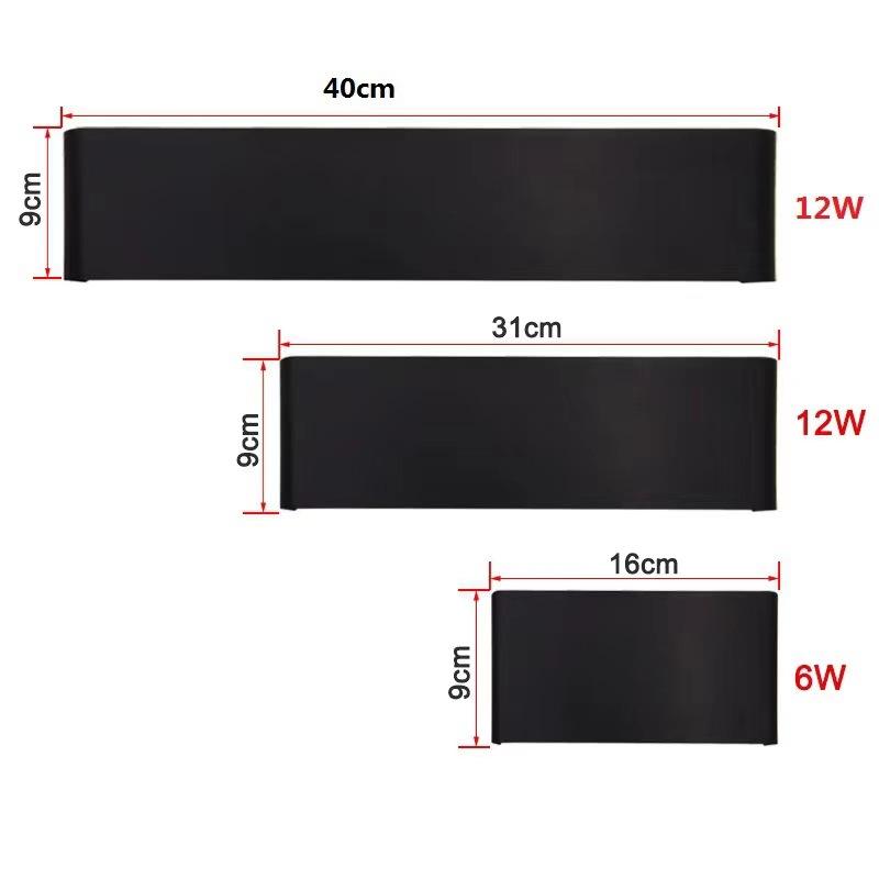 Rectangle Led Applique De Chevet Appliques 110V 220V Salon Salle De Bains Miroir Lumière Allée Intérieure