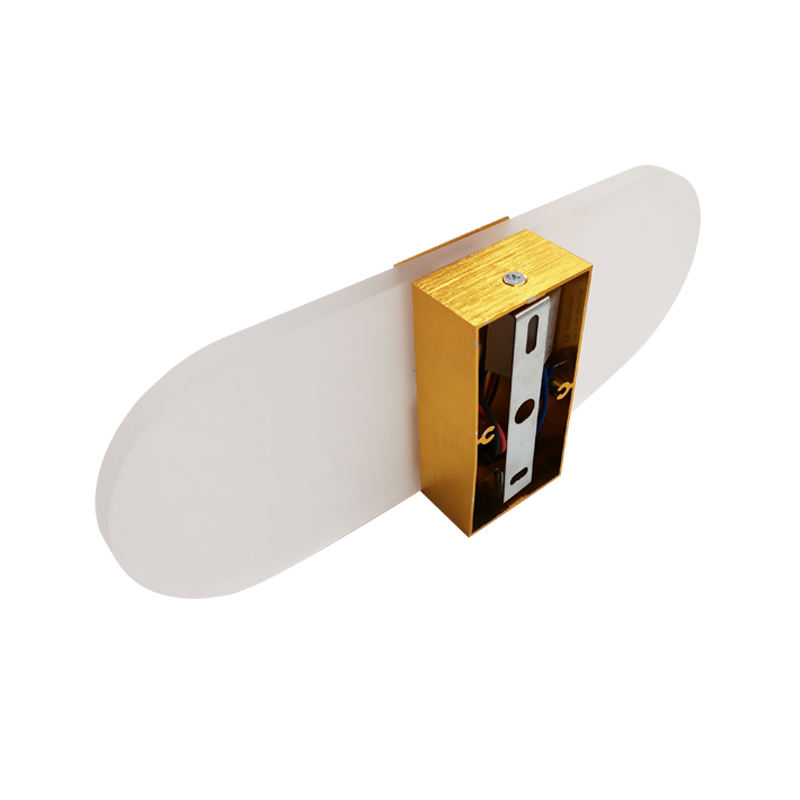 6 W angle rond noir acrylique applique chambre escalier lampe fond applique pour mur LED décoration d'hôtel