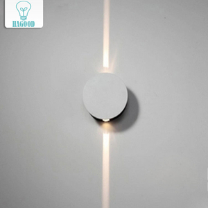 Applique murale murale fantaisie ronde décoration industrielle led intérieur pour salon avec matériau en aluminium
