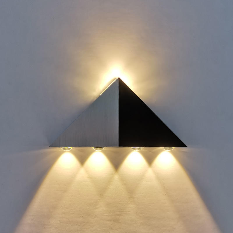 LED Triangle applique murale 5W intérieur salon applique murale AC85-265V aluminium escalier allée applique haute puissance lumières