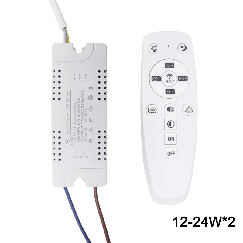 12-60W * 2 LED pilote intelligent AC170-245V 2.4G WIFI transformateurs d'éclairage d'alimentation pour lampe de contrôle de téléphone