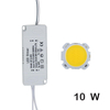 LED COB lampe perle 10W-30W puce de Source de lumière + adaptateur d'alimentation de pilote de LED blanc froid/chaud/naturel pour le spot LED bricolage