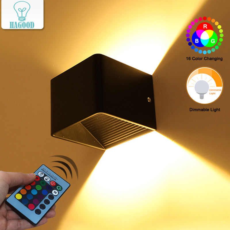 Chambre d'hôtel Applique Murale Pas Cher Escalier Led Applique Murale Appliques Modernes Intérieur Carré Mural E-commerce RVB Club Nouveauté KTV