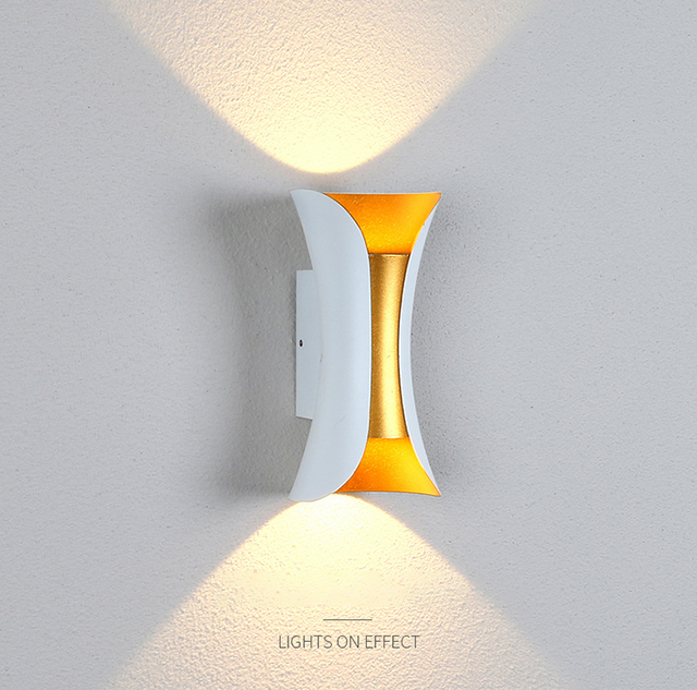 10 w nouvelle grande taille conception vacances décoration luxe extérieur intérieur étanche applique murale LED support lumière IP65