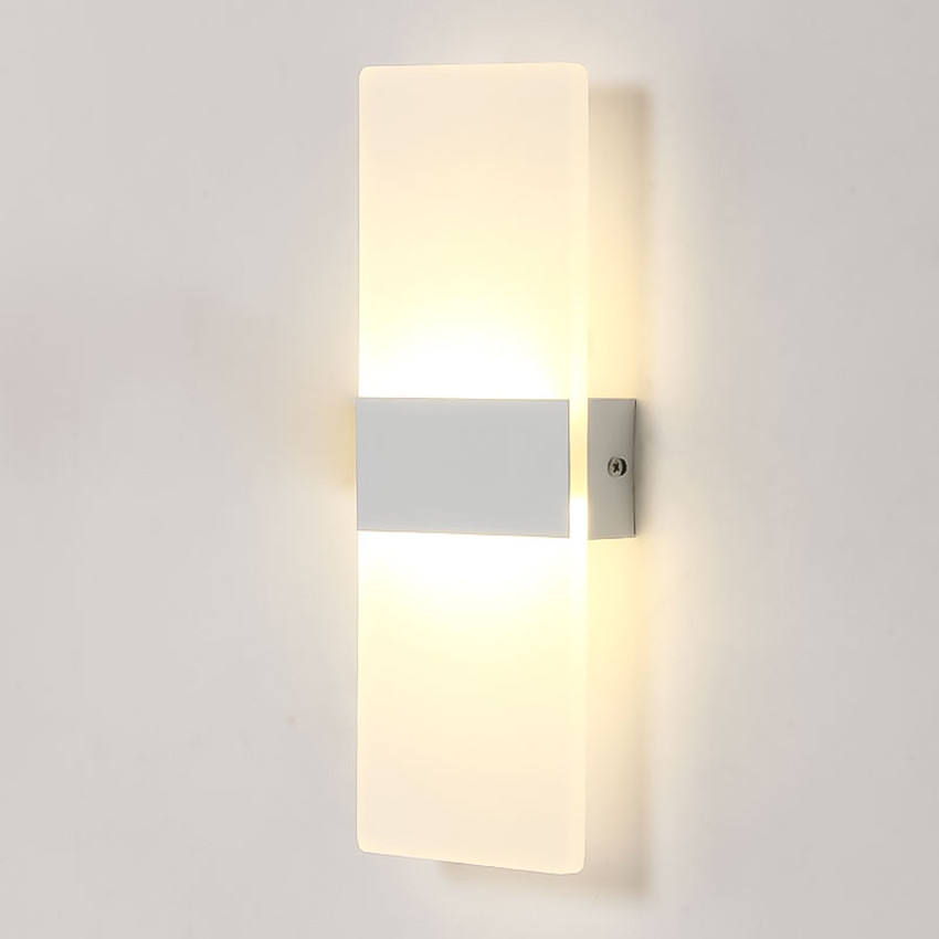 Applique murale en acrylique touches de piano applique murale pour salon salle de bain chambre luminaire 85-265V veilleuse