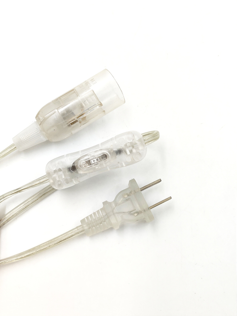 Prise de fil transparente 303 interrupteur E14 corps nu prise ue/ue/états-unis prise de fil de lampe de sel de l'himalaya support de lampe de sel de l'himalaya