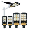 Projecteur solaire IP66 extérieur étanche et Protection contre la foudre avec cadre en verre PC anti-perte lampadaire solaire