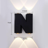 Éclairage mural extérieur à led Appliques murales extérieures à led modernes Lampe privée personnalisable