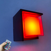 Lampe à led décorative éclairage mural carré acrylique applique murale étanche intérieure avec veilleuse extérieure en aluminium