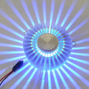 LED 3W Aluminium Applique Ronde Intégrée LED Puce RVB Coloré Tournesol Fond Mur Applique Murale Décorative