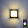 Smart IP65 lumière extérieure étanche APP contrôlée en plastique jardin étanche lampe moderne LED applique murale murale
