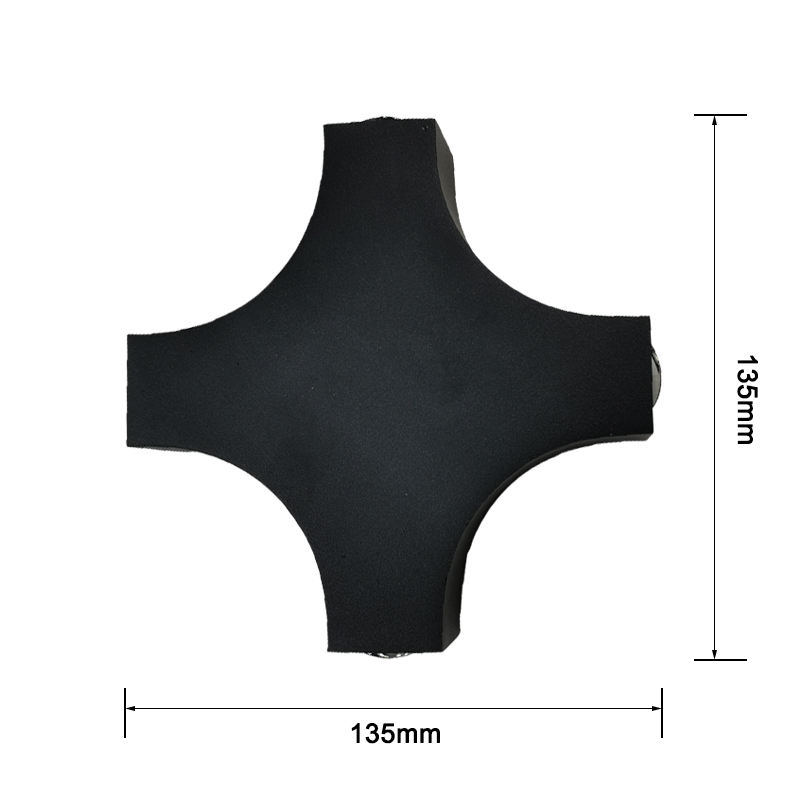 Nouvelle applique extérieure LED 12W croix étoile 4 côtés éclairage étanche IP65 pour jardin balcon décoration