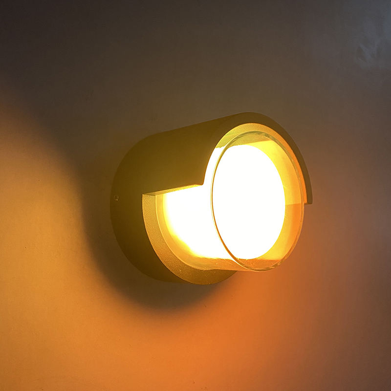 Nouveau 5W bon acrylique étanche Led Wandlamp éclairage extérieur applique murale Rgb avec télécommande