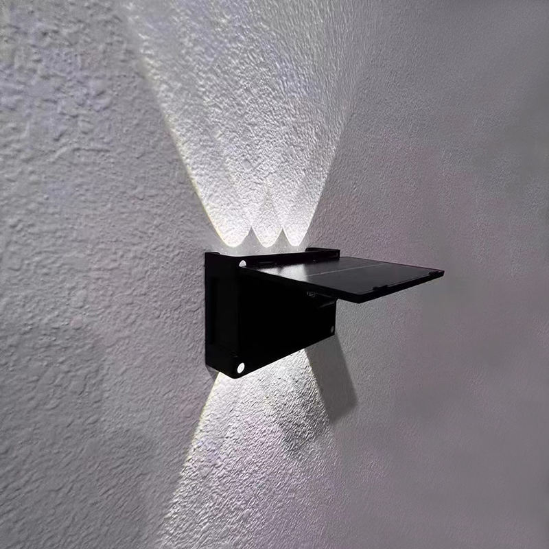 6W Solaire Led Lumière Extérieure Étanche Solaire Haute Lumières Applique Murale Smart applique murale solaire lampe Extérieure
