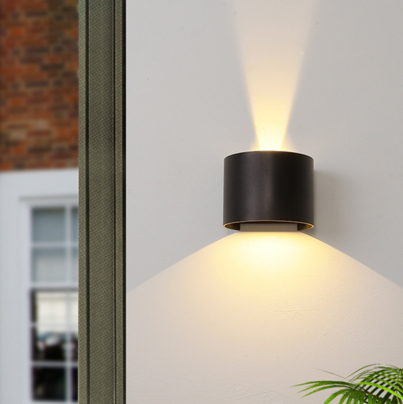 Hagood nouvelle applique murale étanche demi-cercle applique murale LED éclairage extérieur étanche IP65 Angle d'éclairage réglable