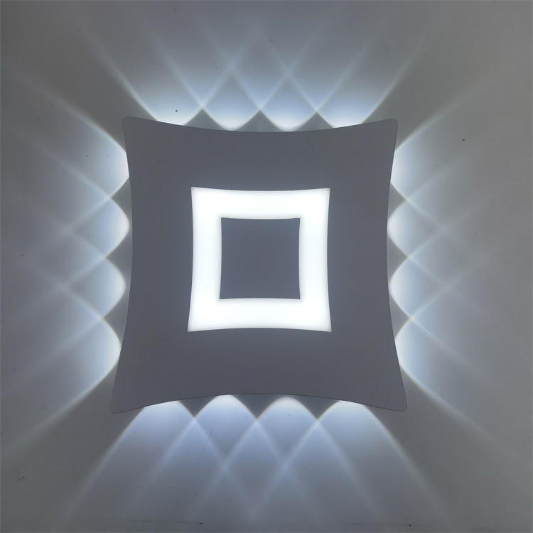 Applique murale moderne Cube Led applique murale étanche IP65 applique murale intérieure 110V 220V pour salle de bain éclairage extérieur 4W 6W 8W