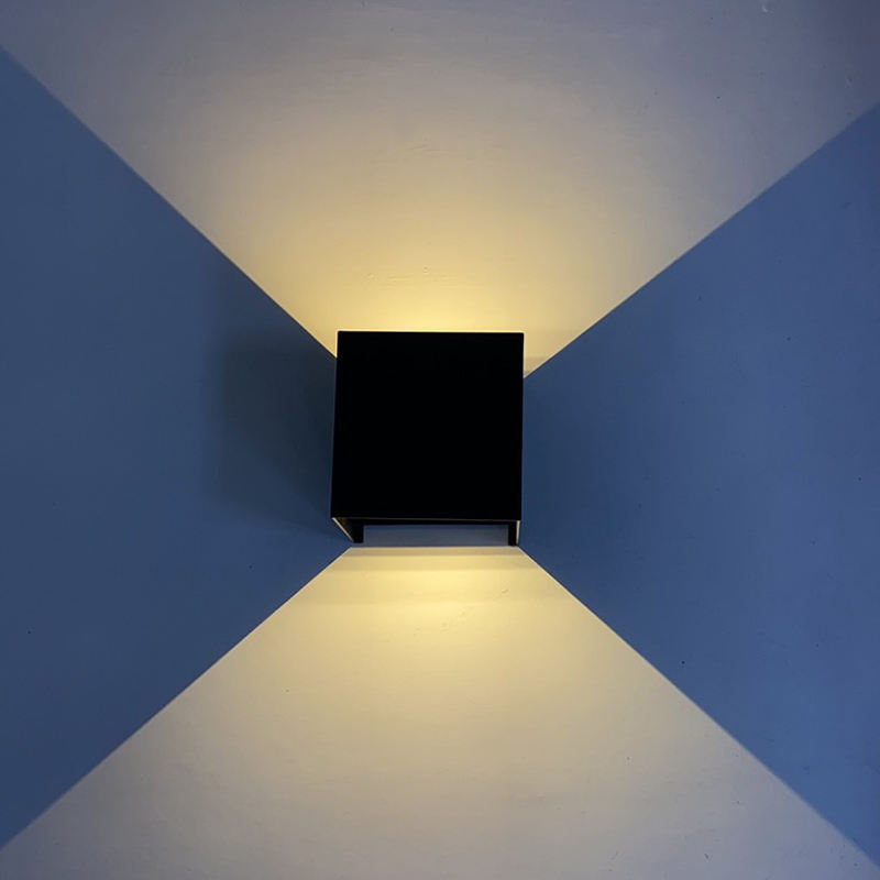 RGB 9W Smart extérieur LED applique murale créative en aluminium applique murale escalier maison salle de bain chambre lumière intérieur Decora lumière