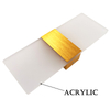 Appliques murales d'intérieur de lampe de haute qualité avec BOM / Service à guichet unique Applique murale en acrylique doré à angle droit