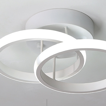 Plafonniers cercle blanc pour salon plafonnier suspendu chambre plafonnier Led plafonnier moderne lampe plafond