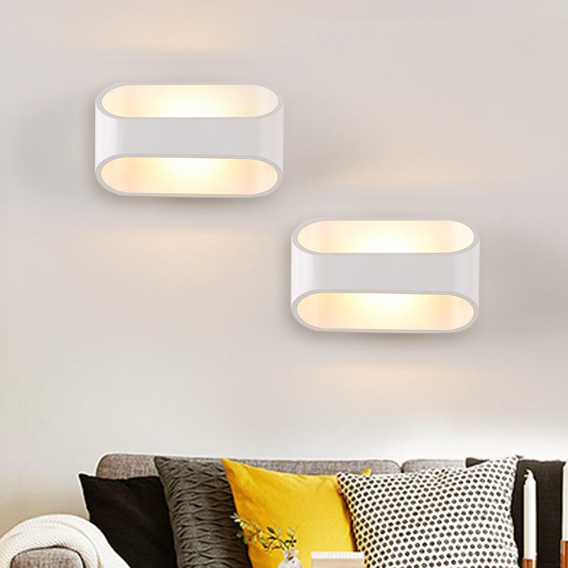 Nouvelle applique murale 5W RGB haut et bas lampe à baguette intérieure LED applique murale de fond pour la décoration de la maison et de l'hôtel