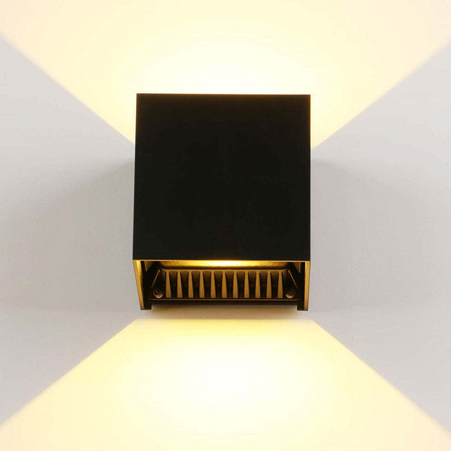 IP65 Étanche 12W 20W Intérieur Extérieur Led Mur Lampe En Aluminium Réglable Surface Monté AC85 ~ 265V Led Porche Lumière Applique