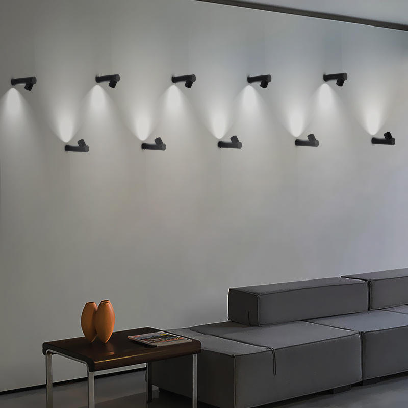Acrylique moderne capteur de mouvement LED applique murale étanche IP65 6W 12W intérieur extérieur LED applique murale porche éclairage de rue balcon
