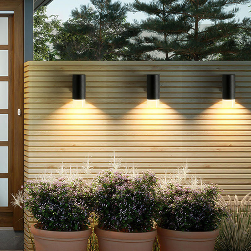 5W 12W COB Up Down double tête Led extérieur Wandlamp Wandlamp cylindre intérieur Balkon Armatuur Waterdicht IP65 lampe de véranda