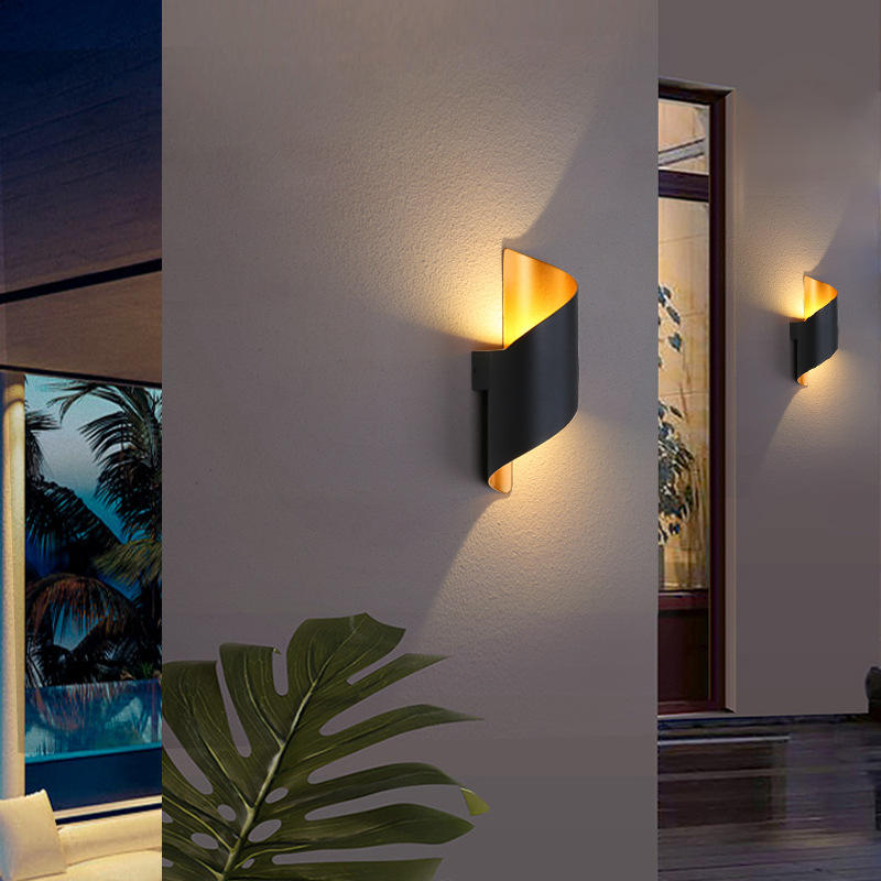 Intérieur extérieur 10W haut et bas applique murale AC85-265V IP65 Led escalier applique murale en aluminium décorer applique chambre mur LED applique