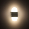 6W Lampe de haute qualité fantaisie Angle droit / rond Applique murale en acrylique noir et veilleuse d'intérieur