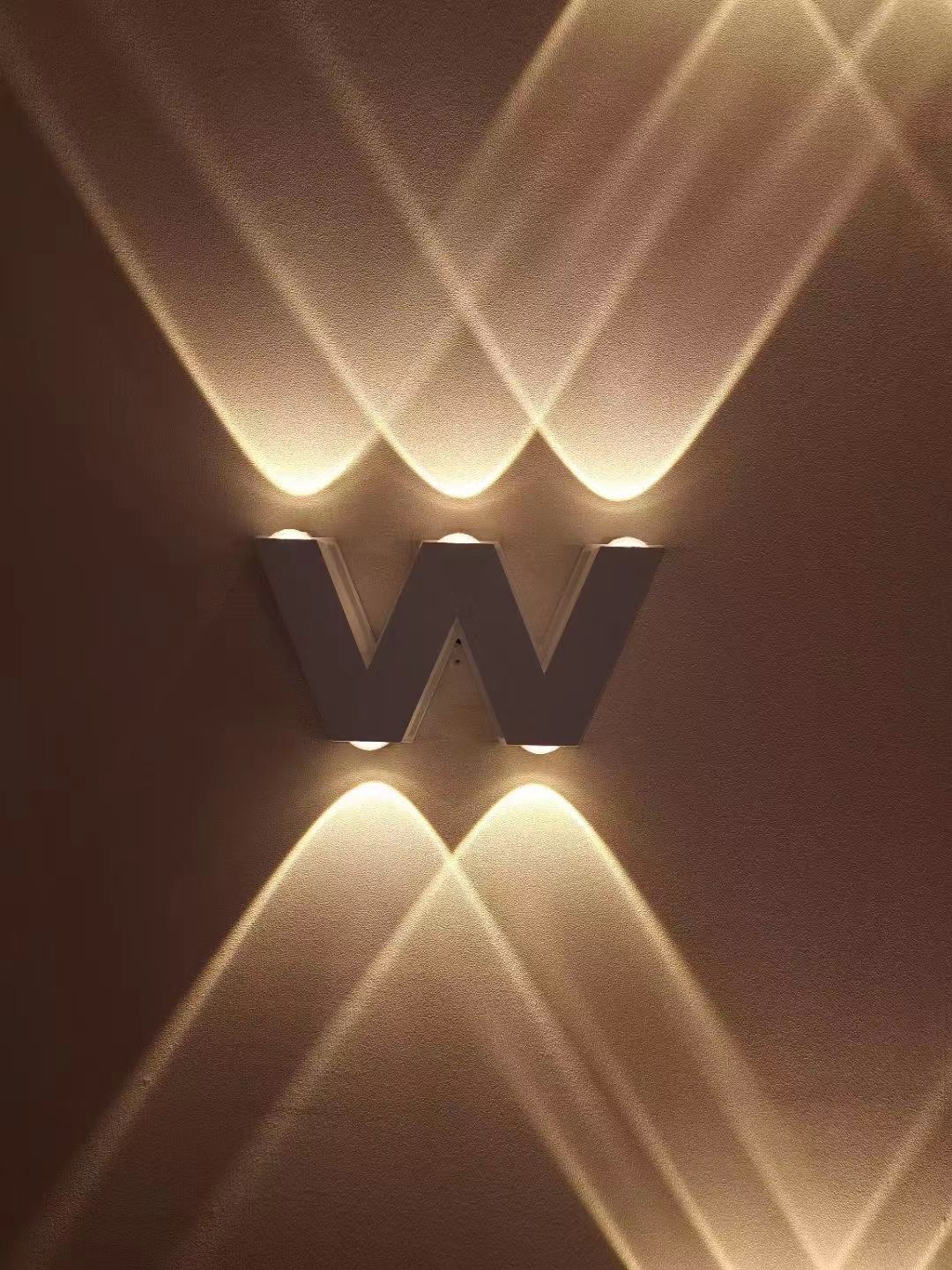 Hagood 3D Led numéros de maison lumière extérieure étanche maison hôtel porte plaques en acier inoxydable Illumilous signe adresse adaptateur gratuit