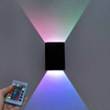Applique murale à effet de lumière murale LED RGB 5W avec télécommande Wandlamp coloré intérieur