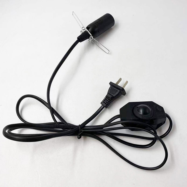 E14 301 gradateur 1.8m fil 1.5mfil 2m fil US/EU Plug Light 301 gradateur E14 ressort corps nu lampe prise interrupteur