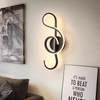Intérieur Intérieur 22W Muziek LED Wandlamp Op en neer Aluminium Versieren Wandkandelaar Boerderij Wandlamp Slaapkamer Creatief