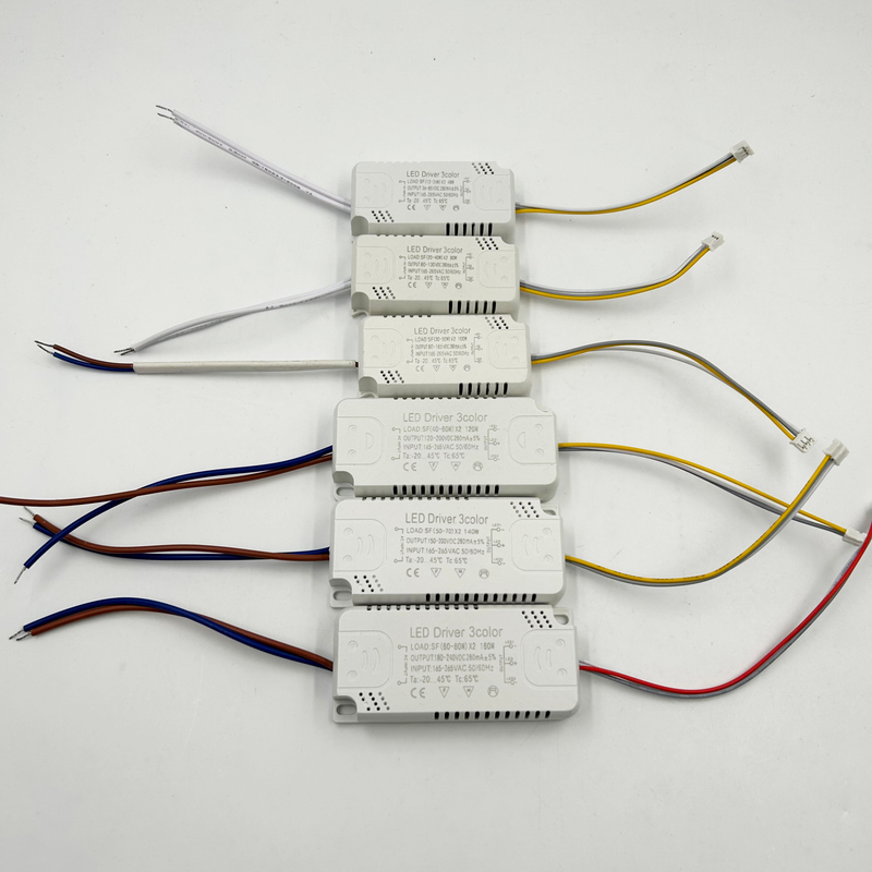 100W 140W 160W transformateurs d'éclairage de conducteur de LED conducteur de température de trois couleurs non-Warterpoof COB alimentation de puce de LED