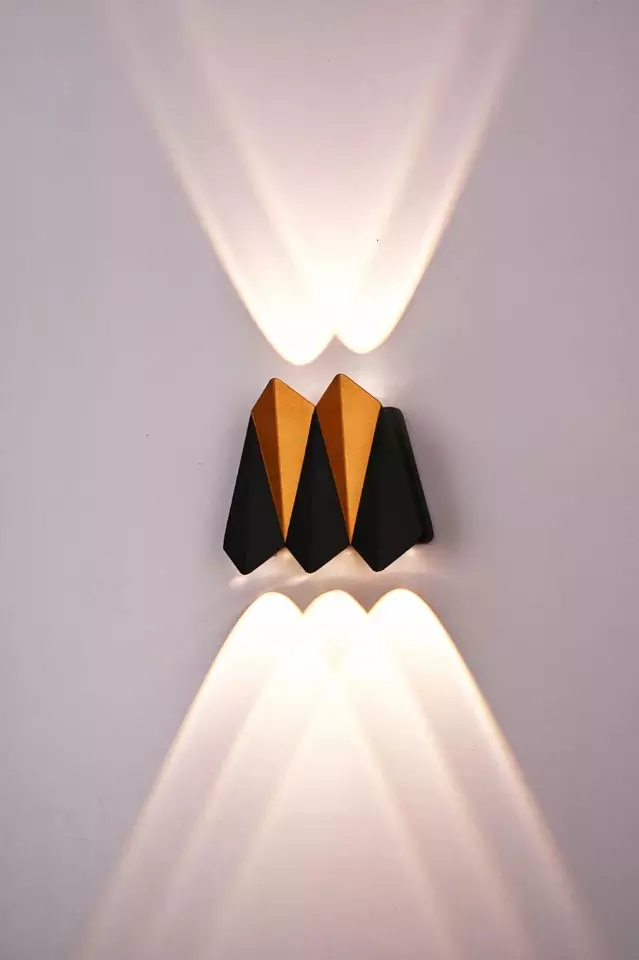Applique murale de porche moderne applique intérieure en aluminium éclairage intérieur haut et bas applique extérieure étanche jardin mur LED lumière