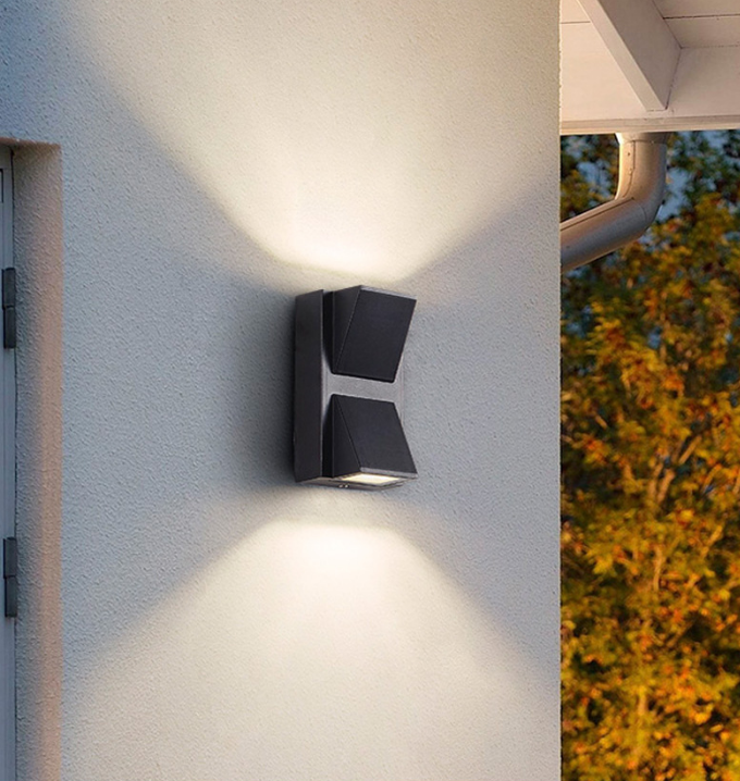 5W 12W lampe à LED éclairage extérieur étanche applique murale moderne en aluminium haut et bas led applique murale extérieur jardin cour porche lumière