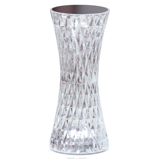 La lampe de table en cristal acrylique RVB fournit une atmosphère créative petite lampe de nuit décorative Lampe de table rechargeable